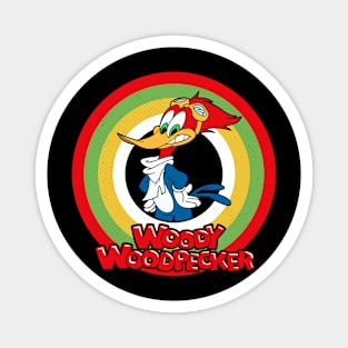 Woody Woodpecker Circle Style Magnet